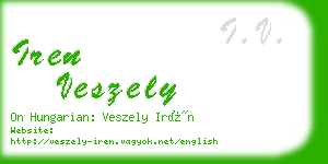 iren veszely business card